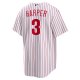 Men's Philadelphia Phillies Bryce Harper Nike White Home Replica Player Name Jersey