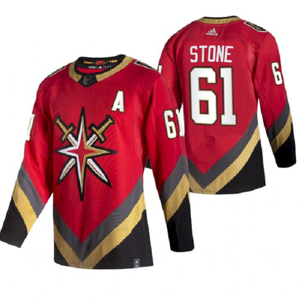 Men's Vegas Golden Knights Mark Stone 2021 Reverse Retro Red Jersey