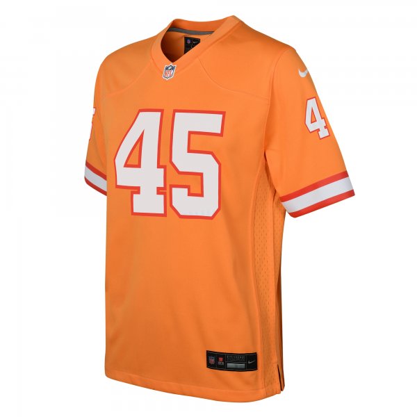 Youth Tampa Bay Buccaneers Devin White Nike Orange Game Jersey