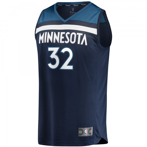 Men's Minnesota Timberwolves Karl-Anthony Towns Fanatics Navy Fast Break Replica Player Jersey - Icon Edition