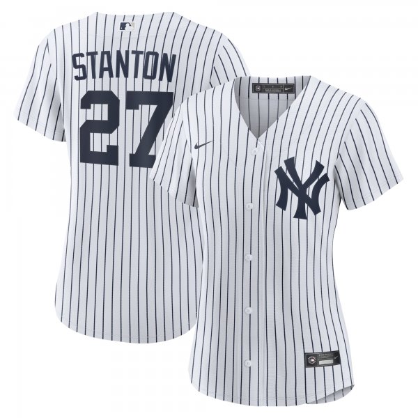 Women's New York Yankees Giancarlo Stanton Nike White Home Replica Player Jersey