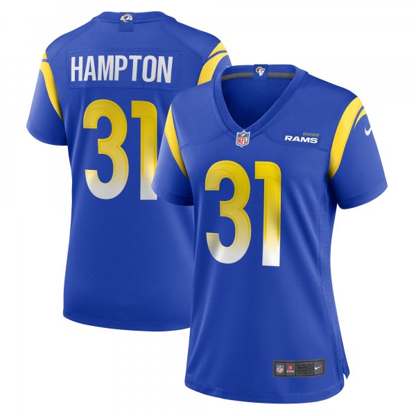 Women's Los Angeles Rams Nick Hampton Nike Royal Home Game Jersey