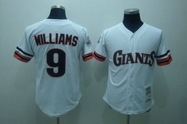 Mitchell And Ness 1989 San Francisco Giants #9 Matt Williams Stitched White Throwback MLB Jersey