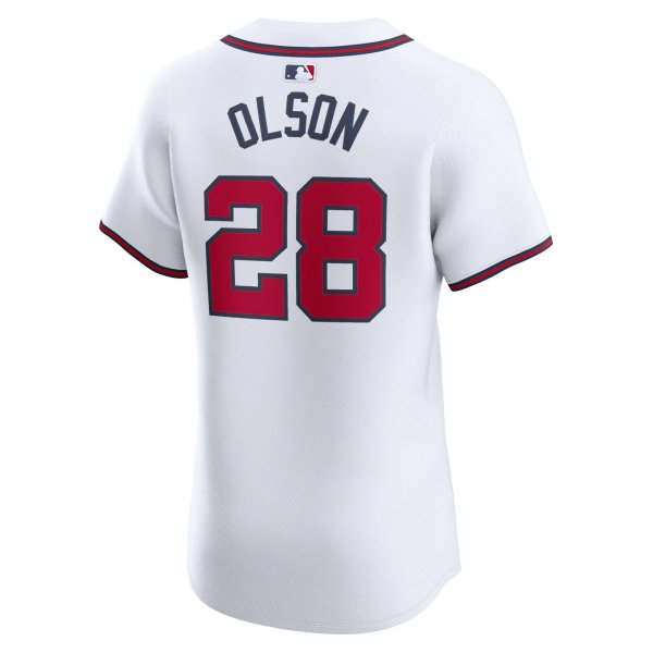 Men's Atlanta Braves Matt Olson Nike White Home Elite Player Jersey