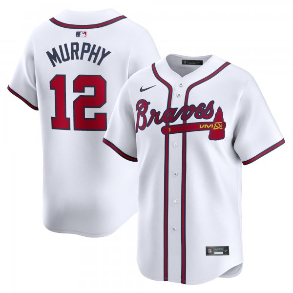 Men's Atlanta Braves #12 Sean Murphy Nike White Home Limited Player Jersey