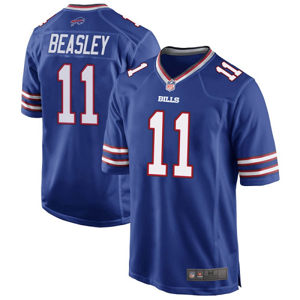 Men's #11 Cole Beasley Buffalo Bills Team Color Royal Blue Game Jersey