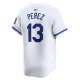 Men's Kansas City Royals Salvador Perez Nike White Home Limited Player Jersey