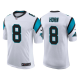 Men's Nike Carolina Panthers #8 Jaycee Horn White 2021 NFL Draft Vapor Limited Jersey