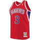 Men's Philadelphia 76ers Allen Iverson Mitchell & Ness Red 1996/97 Hardwood Classics Jersey