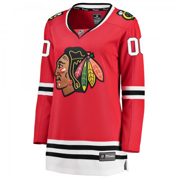 Women's Chicago Blackhawks Fanatics Red Home Breakaway Custom Jersey