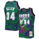 Men's Milwaukee Bucks Ray Allen Mitchell & Ness Green 1996/97 Hardwood Classics Marble Swingman Jersey