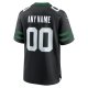 Men's New York Jets  Nike Legacy Black Alternate Custom Game Jersey