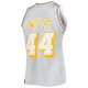 Men's Los Angeles Lakers Jerry West Silver Mitchell & Ness 75th Anniversary 1971/72 Hardwood Classics Swingman Jersey