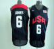 Nike 2012 Olympics Men's Team USA #6 LeBron James Dark Blue Stitched NBA Jersey