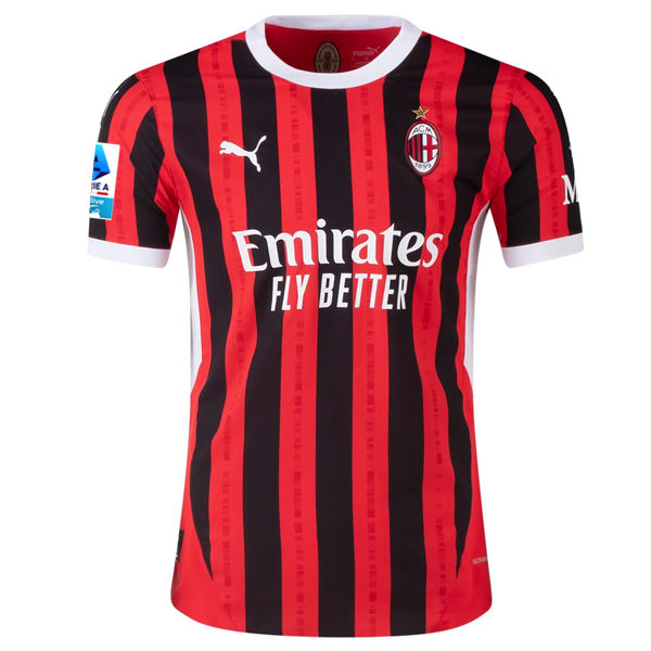 Puma AC Milan Fikayo Tomori Home Jersey w/ Serie A Patch 24/25 (Puma Red/Puma Black)