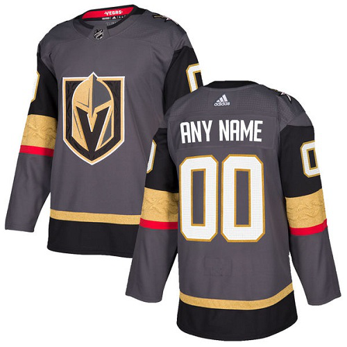 Men's Adidas Vegas Golden Knights Personalized Gray Home NHL Jersey