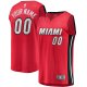 Men's Miami Heat Fanatics Red Fast Break Custom Jersey - Statement Edition