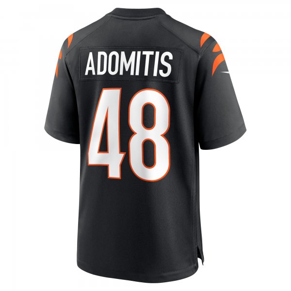 Men's Cincinnati Bengals Cal Adomitis Nike Black Game Player Jersey