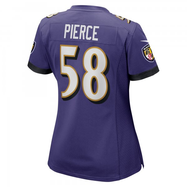 Women's Baltimore Ravens Michael Pierce Nike Purple Game Jersey