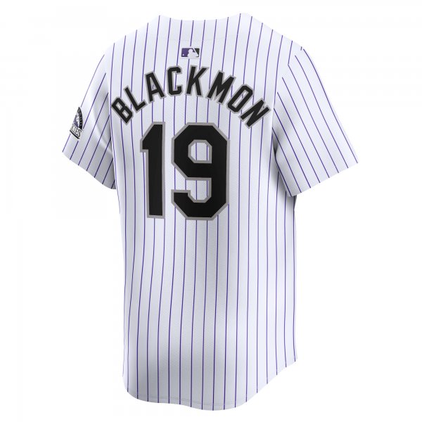 Men's Colorado Rockies Charlie Blackmon Nike White Home Limited Player Jersey