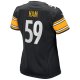 Women's Pittsburgh Steelers Jack Ham Nike Black Game Retired Player Jersey