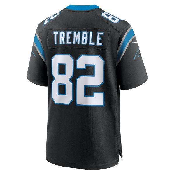 Men's Carolina Panthers Tommy Tremble Nike Black Team Game Jersey