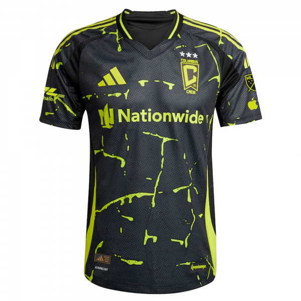 adidas Sean Zawadzki Columbus Crew Away Jersey w/ MLS Patches 25/26 (Black/Yellow)