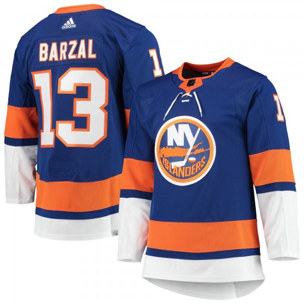 Men's New York Islanders Mathew Barzal adidas Royal Home Primegreen Player Jersey