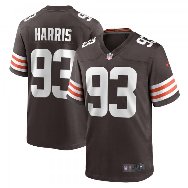 Men's Cleveland Browns Shelby Harris Nike  Brown Team Game Jersey