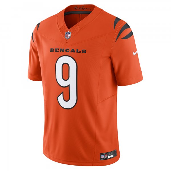 Men's Cincinnati Bengals Joe Burrow Nike Orange Vapor F.U.S.E. Limited Jersey