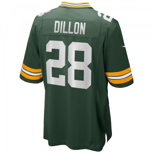 Men's Green Bay Packers AJ Dillon Nike Green Team Game Jersey