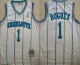 Men's Charlotte Hornets #1 Muggsy Bogues 1992-93 White Hardwood Classics Soul Swingman Throwback Jersey