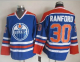 Edmonton Oilers #30 Bill Ranford Light Blue CCM Throwback Stitched NHL Jersey