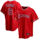 Men's Nike Los Angeles Angels #6 Anthony Rendon Red Alternate 2020 MLB Jersey