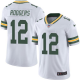 Nike Green Bay Packers #12 Aaron Rodgers White Youth Stitched NFL Limited Rush Jersey