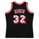 Men's Miami Heat Harold Miner Mitchell & Ness Black 1992/93 Hardwood Classics Swingman Throwback Jersey