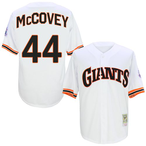 San Francisco Giants #44 Willie McCovey White 1989 Turn Back The Clock Stitched MLB Jersey