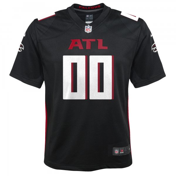 Youth Atlanta Falcons Nike Black Custom Game Jersey