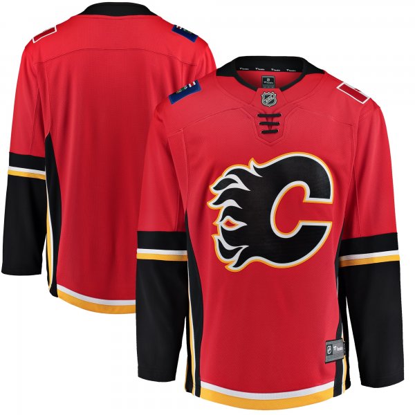 Youth Calgary Flames Fanatics Red/Black Premier Breakaway Alternate Jersey