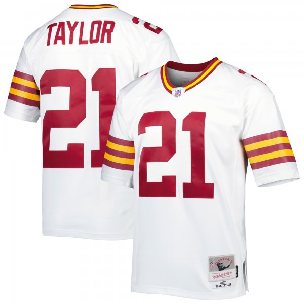 Men's Washington Football Team Sean Taylor Mitchell & Ness White Legacy Replica Jersey