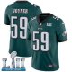 Men's Nike NFL Philadelphia Eagles #59 Seth Joyner Limited Home Midnight Green Vapor Untouchable Super Bowl LII Jersey