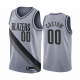 Portland Trail Blazers Custom Gray NBA Swingman 2020-21 Earned Edition Jersey