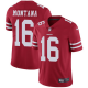 Nike San Francisco 49ers #16 Joe Montana Red Team Color Youth Stitched NFL Vapor Untouchable Limited Jersey