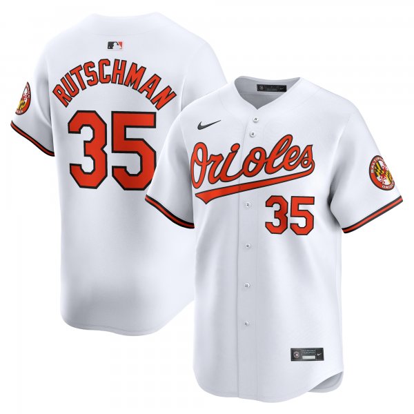 Youth Baltimore Orioles Adley Rutschman Nike White Home Limited Player Jersey