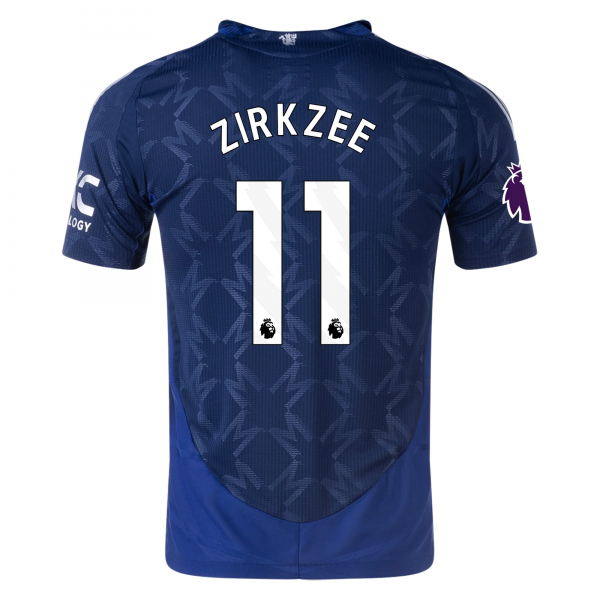 adidas Manchester United Joshua Zirkzee Away w/ EPL Patch 24/25 (Night Indigo)