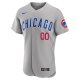 Men's Chicago Cubs Nike Gray Road Custom Jersey