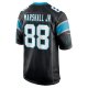 Men's Carolina Panthers Terrace Marshall Jr. Nike Black 2021 NFL Draft Pick Player Game Jersey