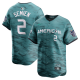 Men's American League #2 Marcus Semien Nike Teal 2023 MLB All-Star Game Cool Base Jersey