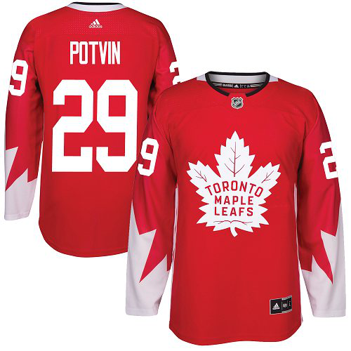 Adidas Toronto Maple Leafs #29 Felix Potvin Red Team Canada Stitched NHL Jersey