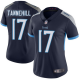 Women's #17 Ryan Tannehill Limited Navy Blue NFL Tennessee Titans Home Vapor Untouchable Jersey